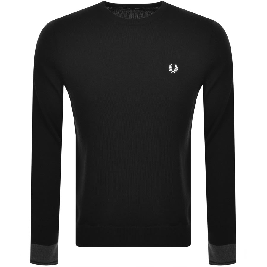 Alternative Image for ProductFred Perry Crew Neck Knit Jumper Black1